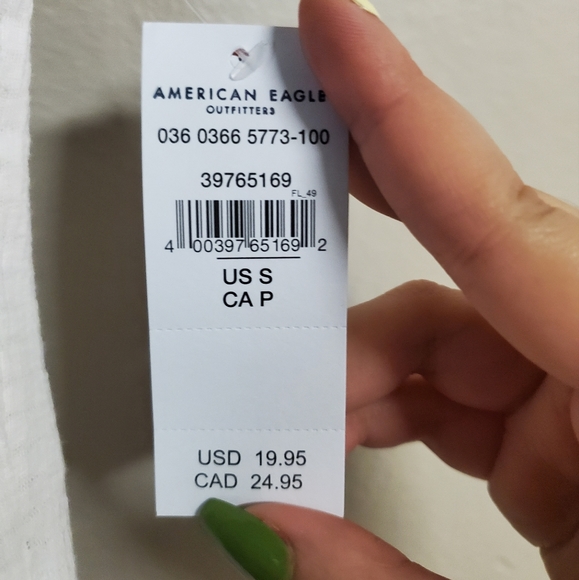 NWT American Eagle White Tank Top - Picture 4 of 4